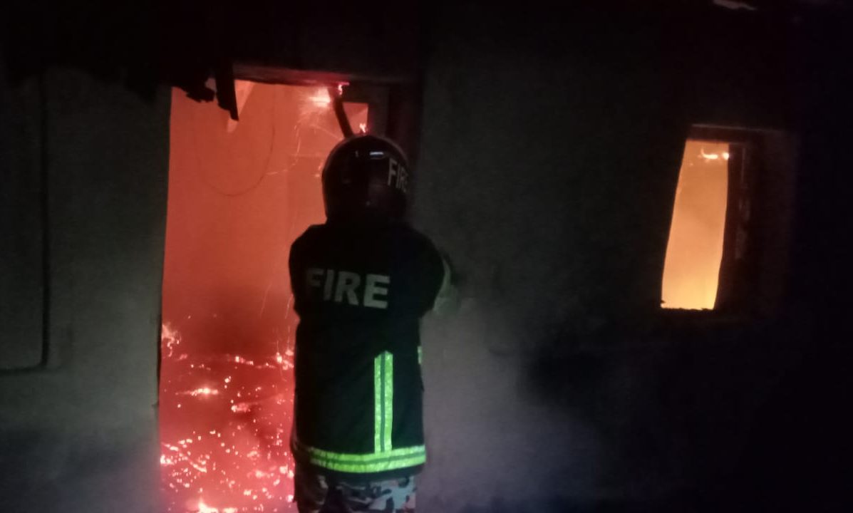 পানছড়িতে পাহাড়ি ব্যক্তির বসতবাড়িতে অগ্নিকাণ্ড