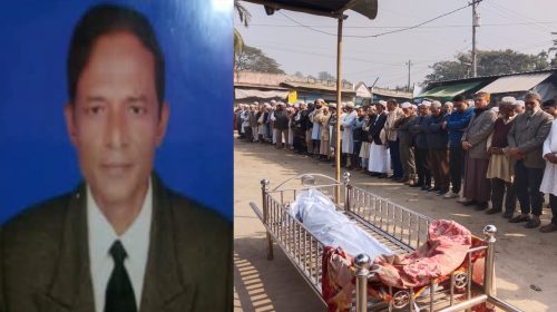 কুলিয়ারচরের সিনিয়র সাংবাদিক আহমেদ ফারুকের দাফন সম্পন্ন