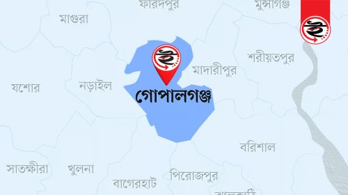 গোপালগঞ্জ জেলার মানচিত্র