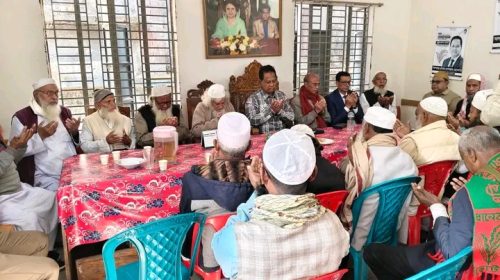 তাবলীগ জামাত ও রাখাইন নেতৃবৃন্দের সঙ্গে মোশাররফ হোসেন