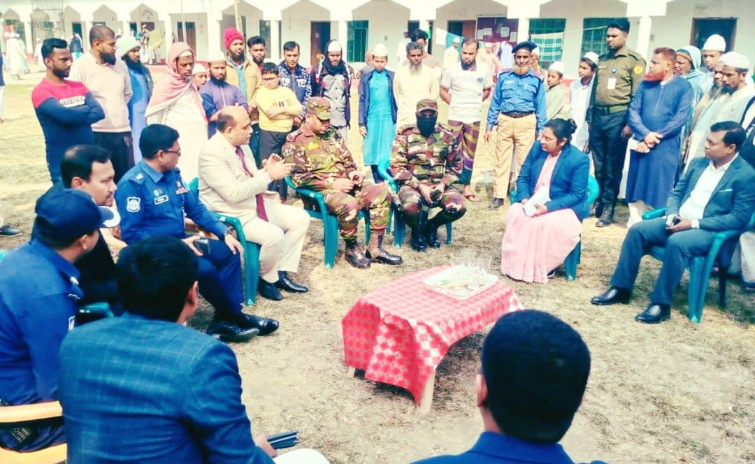 শান্তিপূর্ণ ভোটগ্রহণ নিশ্চিত করতে কোটালীপাড়ায় চার ভোট কেন্দ্র পরিদর্শন