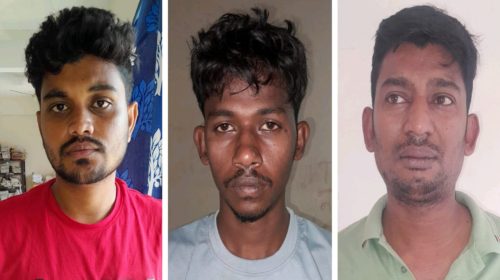 রিয়ামনি হত্যা মামলায় গ্রেপ্তার রফিকুল ইসলাম রুবেল, মিজানুর রহমান ও তুহিন।