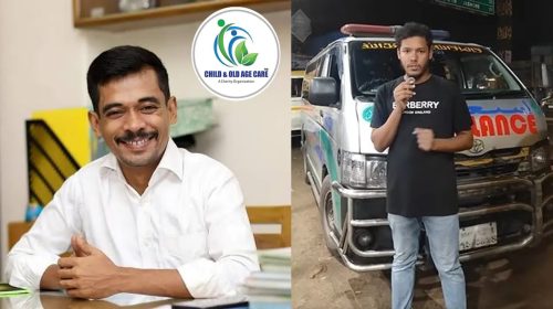 মিল্টন সমাদ্দার (বাঁয়ে) ও ভুক্তভোগী কনটেন্ট ক্রিয়েটর নাহিদ হাসান। কোলাজ ছবি